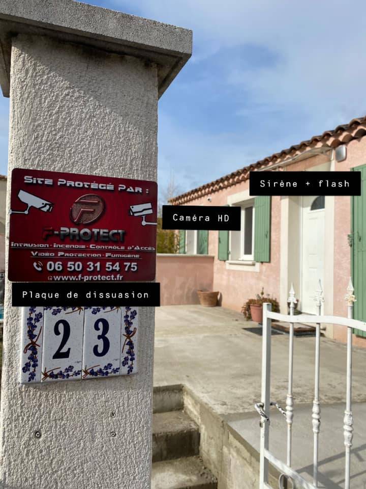 Détecteur périmétrique extérieur sans fil avec application smartphone Nîmes dans le Gard