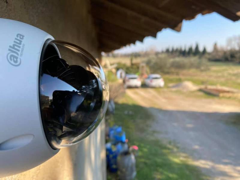 installateur de caméra de type dôme anti vandal