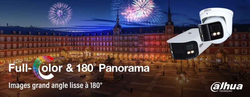 ultra gran angle 180° pour ne rien rater!