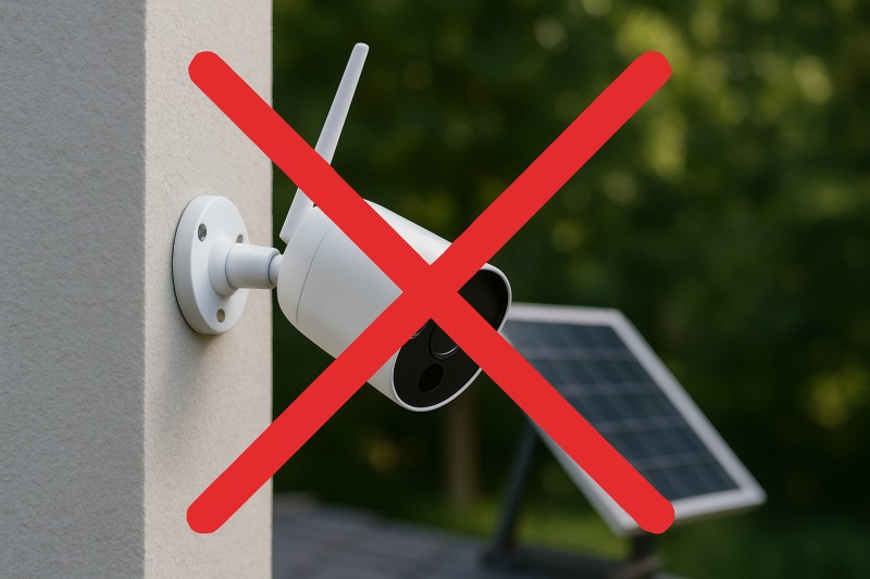 Caméras sans fil sans câbles sans percer sans salir installées en 2 minutes........? Vraiment?