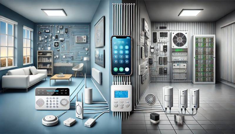 comparatif système d'alarme radio sans fil ou système d'alarme filaire, comment choisir?